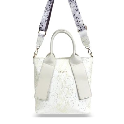 Zellia Női Kézitáska H728 Beige - Python -