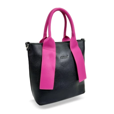 Zellia Női Kézitáska H728 Fekete-Magenta