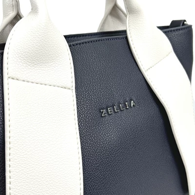 Zellia Női Kézitáska H728 Sötét Kék-Beige