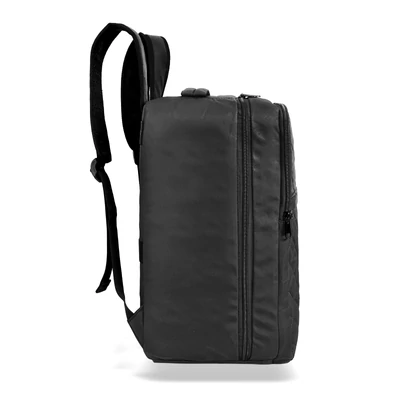 Zellia Hátizsák | Kézipoggyász Hz-104 Fekete - Steppelt - Vízlepergetős - 40 X 25 X 20 Cm