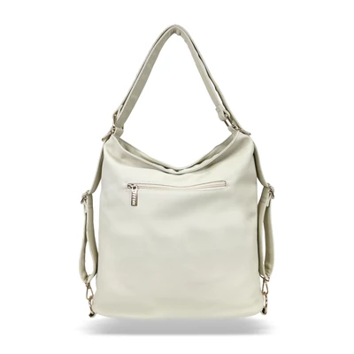 Zellia Női Válltáska/Hátizsáká Alakítható Hz-111 Beige-Pezsgő Arany - D217 -