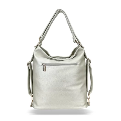 Zellia Női Válltáska/Hátizsáká Alakítható Hz-111 Pearl Beige - Gyöngyházas - K960