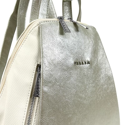 Zellia Női Hátizsák Hz-119 Beige-Arany