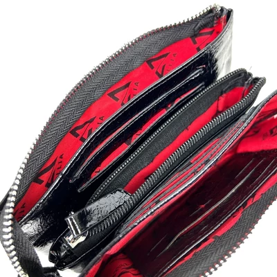 Zellia Női Pénztárca Hz-127 D266 - 4001 - Black - Fekete Lakk