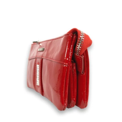 Zellia Női Pénztárca Hz-127 K892 - 2166 -Aurora Red - Piros Lakk