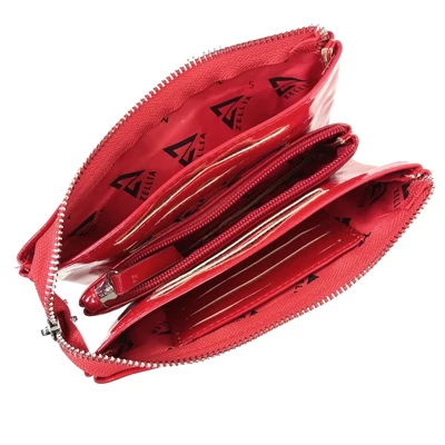 Zellia Női Pénztárca Hz-127 K892 - 2166 -Aurora Red - Piros Lakk