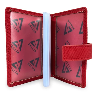 Zellia Női Kártyatartó Hz-128 D217 - 2181D - Red - Piros