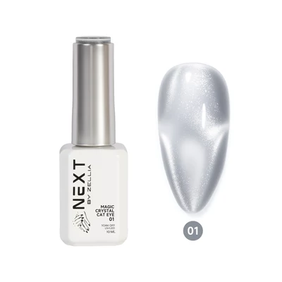 Next By Zellia Gél Lakk 10Ml - Magic Crystal Cat Eye - 001 - Hema/TPO mentes