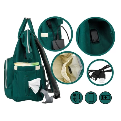 Peterson Női Hátizsák Ptn Mb1-5985 Green - Zöld