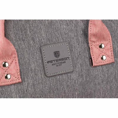 Peterson Női Hátizsák Ptn Mb3-6012 Gray-Pink - Szrke-Rózsaszín