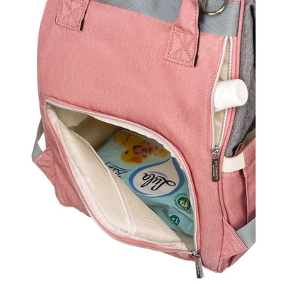 Peterson Női Hátizsák Ptn Mb3-6012 Gray-Pink - Szrke-Rózsaszín
