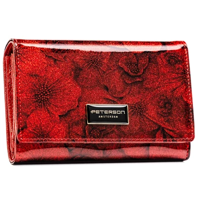 Peterson Női Bőr Pénztárca Ptn Ps112-Fds-1824 Red - Piros
