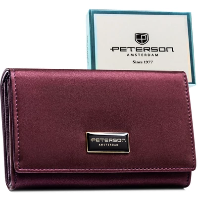 Peterson Női Pénztárca - Echo És Természetes Bőr Ptn Ps112-Hnl-2920 Purple