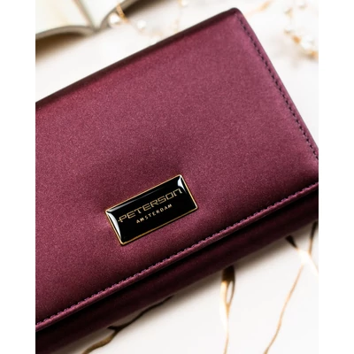 Peterson Női Pénztárca - Echo És Természetes Bőr Ptn Ps112-Hnl-2920 Purple