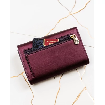 Peterson Női Pénztárca - Echo És Természetes Bőr Ptn Ps112-Hnl-2920 Purple