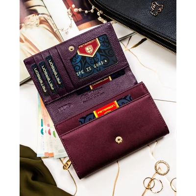 Peterson Női Pénztárca - Echo És Természetes Bőr Ptn Ps112-Hnl-2920 Purple