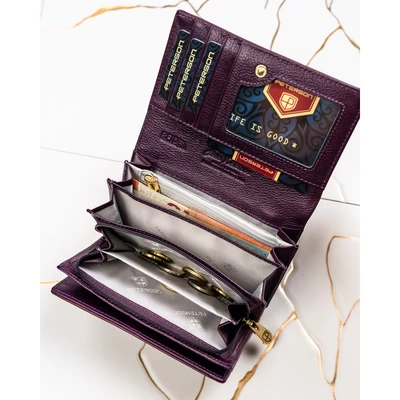 Peterson Női Pénztárca - Echo És Természetes Bőr Ptn Ps112-Hnl-2920 Purple