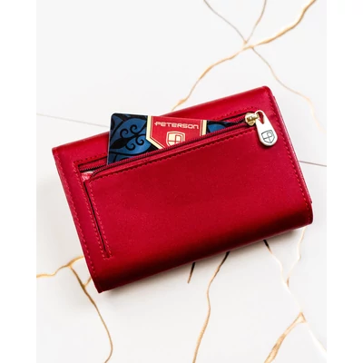 Peterson Női Pénztárca - Echo És Természetes Bőr Ptn Ps112-Hnl-2937 Red