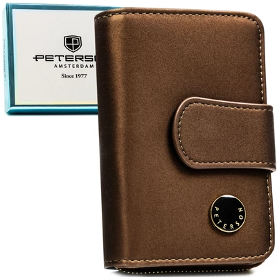 Peterson Női Pénztárca - Echo És Természetes Bőr Ptn Ps115-Hnl-2944 Brown