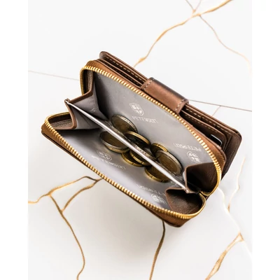 Peterson Női Pénztárca - Echo És Természetes Bőr Ptn Ps115-Hnl-2944 Brown