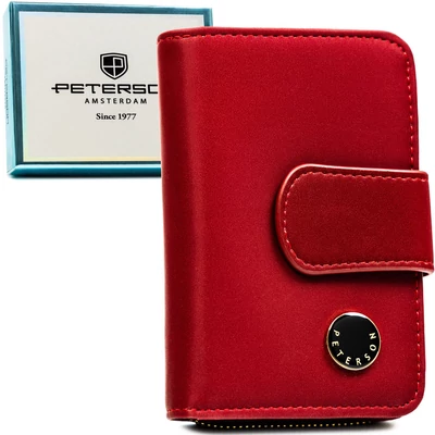 Peterson Női Pénztárca - Echo És Természetes Bőr Ptn Ps115-Hnl-2968 Red