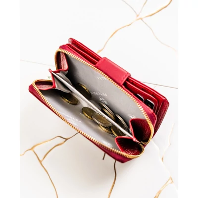 Peterson Női Pénztárca - Echo És Természetes Bőr Ptn Ps115-Hnl-2968 Red
