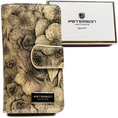 Peterson Női Bőr Pénztárca Ptn Ps116-Fds-1619 Gold - Arany
