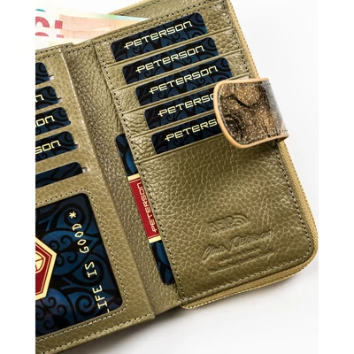 Peterson Női Bőr Pénztárca Ptn Ps116-Fds-1619 Gold - Arany