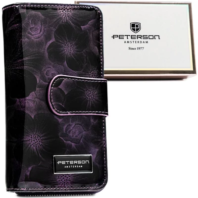 Peterson Női Pénztárca - Echo És Természetes Bőr Ptn Ps116-Hnl-2777 Purple