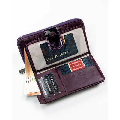 Peterson Női Pénztárca - Echo És Természetes Bőr Ptn Ps116-Hnl-2777 Purple