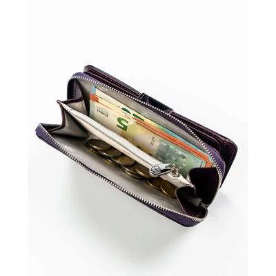 Peterson Női Pénztárca - Echo És Természetes Bőr Ptn Ps116-Hnl-2777 Purple