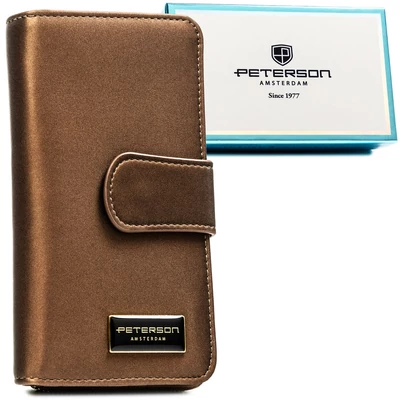 Peterson Női Pénztárca - Echo És Természetes Bőr Ptn Ps116-Hnl-2760 Brown