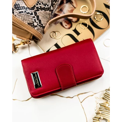 Peterson Női Pénztárca - Echo És Természetes Bőr Ptn Ps116-Hnl-2784 Red