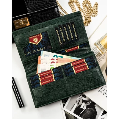 Peterson Női Bőr Pénztárca Ptn Ps1431-Fds-1718 Green - Zöld