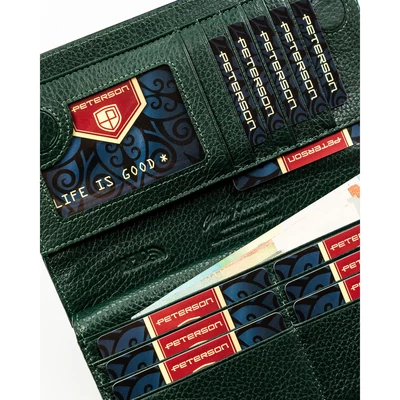 Peterson Női Bőr Pénztárca Ptn Ps1431-Fds-1718 Green - Zöld