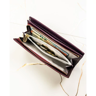 Peterson Női Pénztárca - Echo És Természetes Bőr Ptn Ps1431-Hnl-2869 Purple