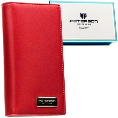 Peterson Női Pénztárca - Echo És Természetes Bőr Ptn Ps1431-Hnl-2876 Red