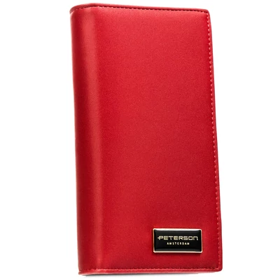 Peterson Női Pénztárca - Echo És Természetes Bőr Ptn Ps1431-Hnl-2876 Red