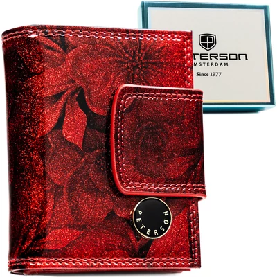 Peterson Női Bőr Pénztárca Ptn Ps329-Fds-1909 Red - Piros