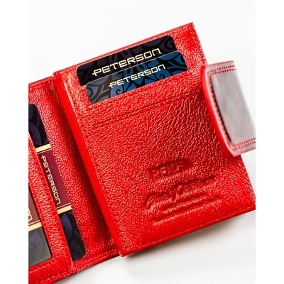 Peterson Női Bőr Pénztárca Ptn Ps329-Fds-1909 Red - Piros
