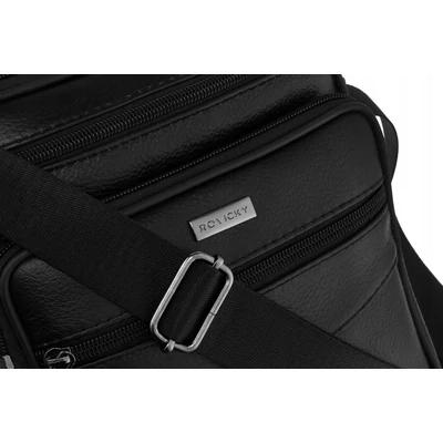 Rovicky Férfi Bőr Oldaltáska R-13203-M-3860 Black - Fekete