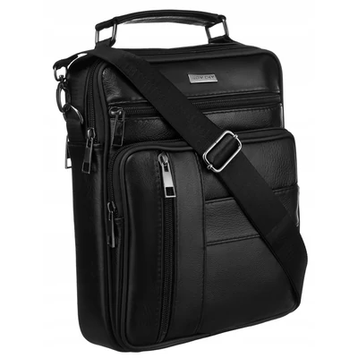 Rovicky Férfi Bőr Oldaltáska R-13205-L-3884 Black - Fekete
