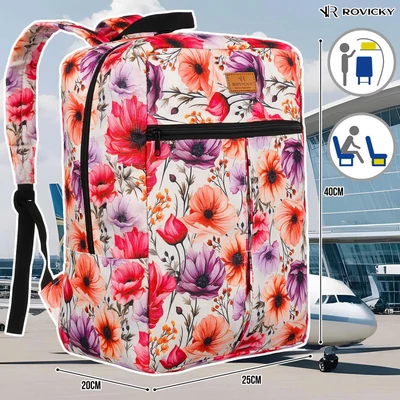 Rovicky Hátizsák | Kézipoggyász - Mintás - R-Pl-01-0408 S11 - 40 X 25 X 20 Cm - Csillámnos