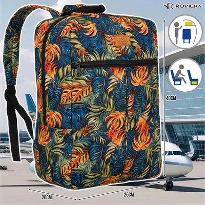 Rovicky Hátizsák | Kézipoggyász - Mintás - R-Pl-01-0439 S14 - 40 X 25 X 20 Cm - Csillámnos