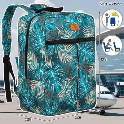 Rovicky Hátizsák | Kézipoggyász - Mintás - R-Pl-01-0453 S16 - 40 X 25 X 20 Cm - Csillámnos