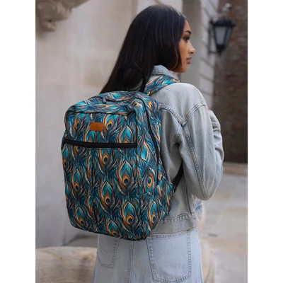 Rovicky Hátizsák | Kézipoggyász - Mintás - R-Pl-01-0477 S18 - 40 X 25 X 20 Cm - Csillámnos