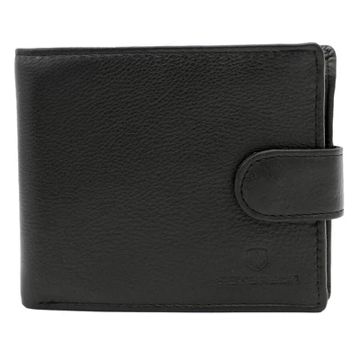 Peterson Férfi Bőr Pénztárca Szett + Kulcstartóval Set-M-N994L-D-1930 Black