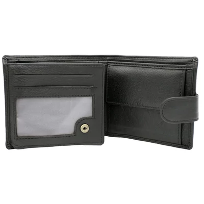 Peterson Férfi Bőr Pénztárca Szett + Kulcstartóval Set-M-N994L-D-1930 Black