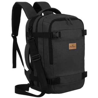 Peterson Hátizsák - Kézipoggyász -  Ptn Sikorka-6460 Black - Fekete - 40 X 25 X 20 Cm -