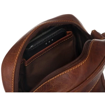 Peterson Férfi Oldaltáska Ptn Tb-8023-Com-4931 Cognac